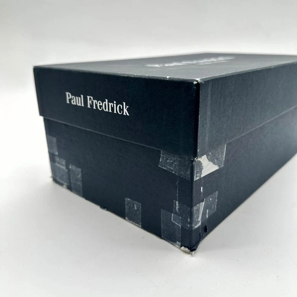 Paul Fredrick Crocodile Embossed Leather Shoes 10 – Burgundy Cordovan &‎ Box